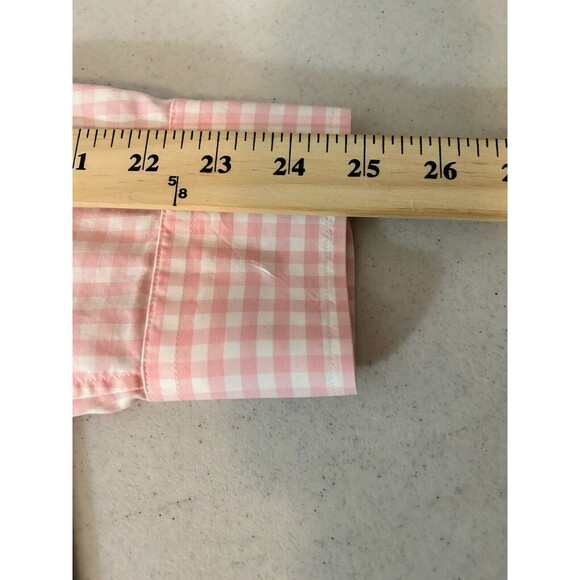 Vineyard Vines Classic Fit Tucker Shirt Mens Small Pink Gingham Long Sleeve - Picture 6 of 7
